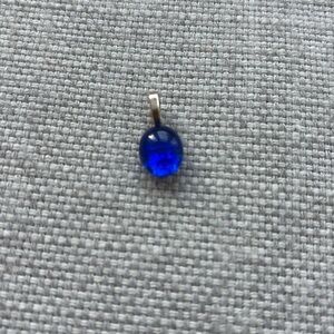 Blue glass pendant
